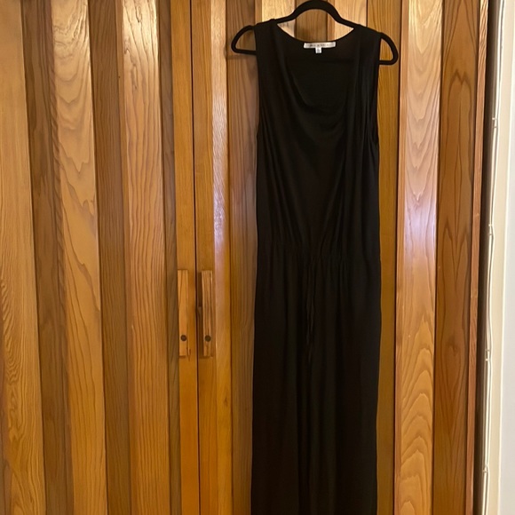 Super soft Black jumpsuit with drawstring waist - Picture 1 of 3